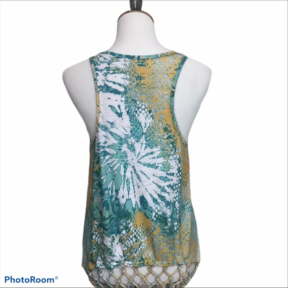 Staring at Stars tank top style netted fringe swimsuit coverup - Picture 6 of 10